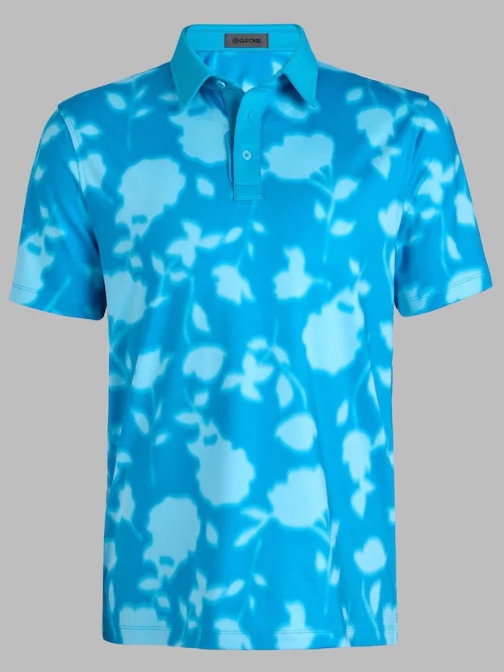 NEW💙G/FORE Men's Blur Floral Tech Jersey Polo in Venetian